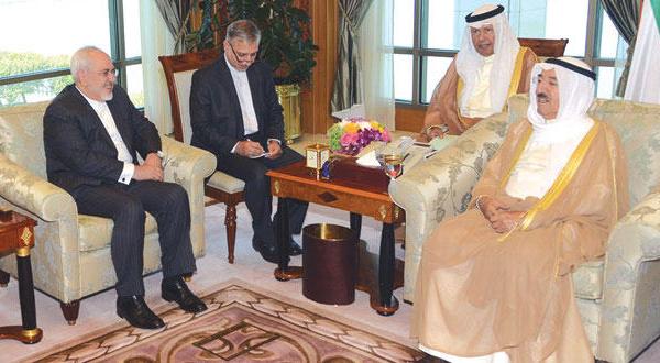 ظریف به خلیج ابراز دوستی می کند و سفر به کویت را «اعلام حسن نیت» می داند