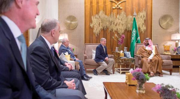 دیدار جانشین ولیعهد عربستان سعودی با هیئتی از کنگره آمریکا