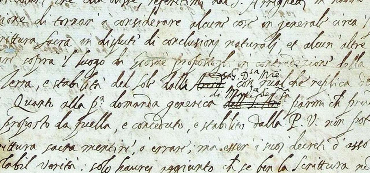 دروغ گالیله بعد از ۴۰۰ سال با یک نامه رو شد