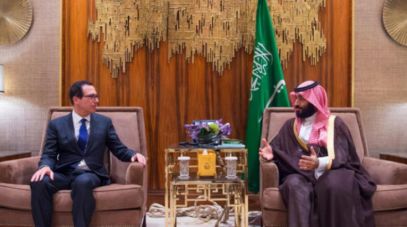 ولیعهد سعودی و وزیر خزانه‌داری آمریکا در ریاض دیدار کردند