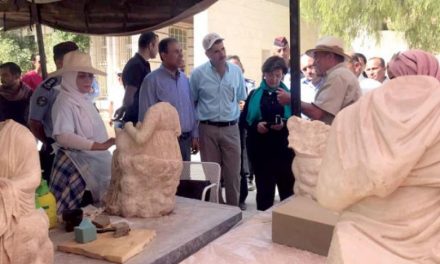 کشف مجسمه های روم باستان در شهر جرش اردن
